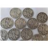 Image 3 : Seventeen Walking Liberty Half Dollars