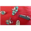 Image 1 : Collection of Turquoise and Sterling Silver Jewelry