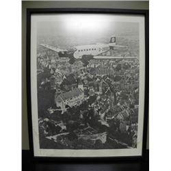 FRAMED PERIOD PHOTO OF HITLER'S PLANE-D2600 C.1934