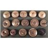Image 2 : 15 VINTAGE BRITISH MILITARY BUTTON COLLECTION,MAKER MKD