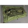Image 3 : Vintage WWII Army Green 1 Man Pup Tent Screened Shelter
