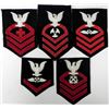 Image 1 : 5) U.S. NAVY SLEEVE RATE & RANKING PATCHES - LARGE