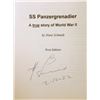 Image 2 : SIGNED HB "SS PANZERGRENADIER-HANS SCHMIDT" BOOK