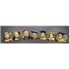 7 Royal Doulton character jugs, Henry VIII and his 6 wives, the bases marked Royal Doulton D6647,...