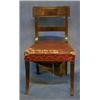 Image 1 : A set of 6 Georgian mahogany bar back dining chairs with plain mid rails on sabre supports  £850-...