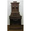 Image 1 : A 19th Century Italian walnutwood cabinet on stand, the upper section fitted 2 drawers above 2 ni...