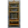 Image 1 : A Victorian simulated rosewood 5 tier what-not stand with pierced three-quarter gallery, the base...