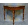 Image 1 : An Edwardian mahogany cricket card table raised on turned supports 38" £200-300...