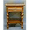 Image 1 : A Continental walnutwood games table inlaid a chessboard, the base fitted 2 drawers with undertie...