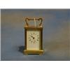 Image 1 : A 19th Century French 8 day carriage clock with enamelled dial and Roman numerals £150-200...