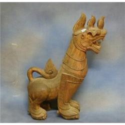 A carved Eastern figure of a Chindit? £75-125...