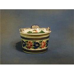 A Quimper twin handled butter dish the base marked HB Quimper and impressed 2983 £20-30...