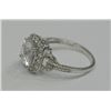 Image 2 : STERLING SILVER CUBIC ZIRCONIA RING RETAIL $150