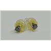 Image 3 : 14 KT GOLD BLACK DIAMOND  (.16CT) EARRINGS