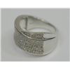 Image 2 : STERLING SILVER DIAMOND.65CT MEN'S RING