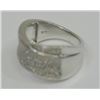 Image 3 : STERLING SILVER DIAMOND.65CT MEN'S RING