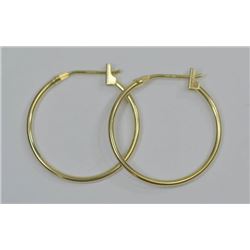 14KT GOLD HOOP EARRINGS