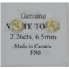Image 2 : 10 KT GOLD WHITE TOPAZ EARRINGS msrp: $250