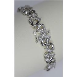 STERLING SILVER DIAMOND (.5 CT) BRACELET  $1790