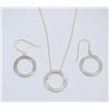 Image 1 : 10 KT GOLD EARRINGS & PENDANT SET msrp $350