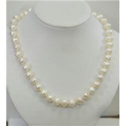 STERLING SILVER CLASP FRESHWATER PEARL NECKLACE