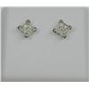 Image 1 : STERLING SILVER DIAMOND EARRINGS $463