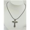 Image 1 : STAINLESS STEEL CROSS PENDANT  WITH STRAP