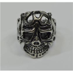 STAINLESS STEEL SKULL MEN'S RING