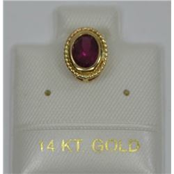 14 KT GOLD TOURMALINE PENDANT msrp: $200