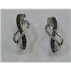 Image 2 : STERLING SILVER BLK DIAMOND (.2CT) &