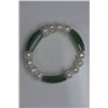 Image 2 : FRESHWATER PEARL & JADE BRACELET: MSRP $250