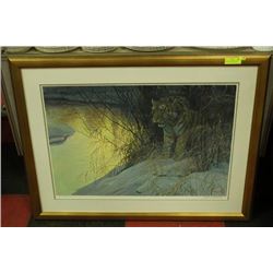 "SIBERIAN TIGER" BY ROBERT BATEMAN SIGNED FRAMED
