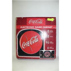 COCA-COLA ELECTRONIC DARTBOARD/CABINET