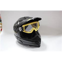 ZOX MOTOCROSS HELMET W/ SCOTT GOGGLES