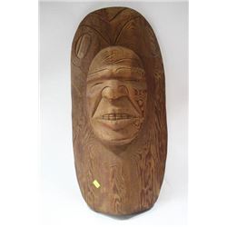 LARGE WOOD CARVED WALL HANGING BY SQUAMISH