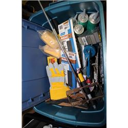 EX-LARGE TUB OF DRYWALLING & PAINTING SUPPLIES