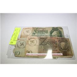 NAZI WW2 CONCENTRATION CAMP ORANIENBURG 10, 20, &