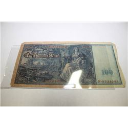 THREE GERMAN 1910 100 MARK SERIES F X3