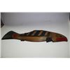 Image 1 : SALMON HAND CARVED DORSAL FIN HAS DAMAGE