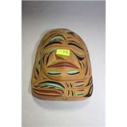 HAND CARVED SALISH MASK 21" TALL