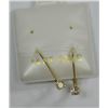Image 1 : 14 KT GOLD DIAMOND (.15 CT) EARRINGS msrp $300