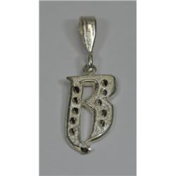 SILVER '"B" PENDANT msrp $100