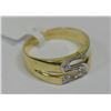 Image 2 : 10KT GOLD MEN'S "S" RING WITH CERT. $728