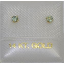 14KT GOLD ALEXANDRITE EARRINGS MSRP $250