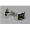 Image 3 : STERLING SILVER GARNET CUFF LINKS msrp $300