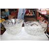 Image 1 : 2 PINWHEEL CRYSTAL BOWLS