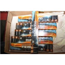 FLAT OF 72 DURACELL C CELL BATTERIES