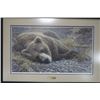 Image 1 : "GRIZZLY AT REST" BY ROBERT BATEMAN FRAMED PRINT