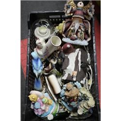 BOX OF ESTATE ORNAMENTS