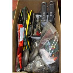 BOX OF HEAVY TRUCK PARTS AND ACC.